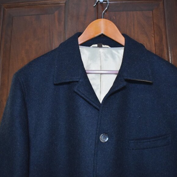 Kroon Wool Cashmere Coat Men's Sz Large Button Up Long Dress Suit Jacket - Picture 14 of 14